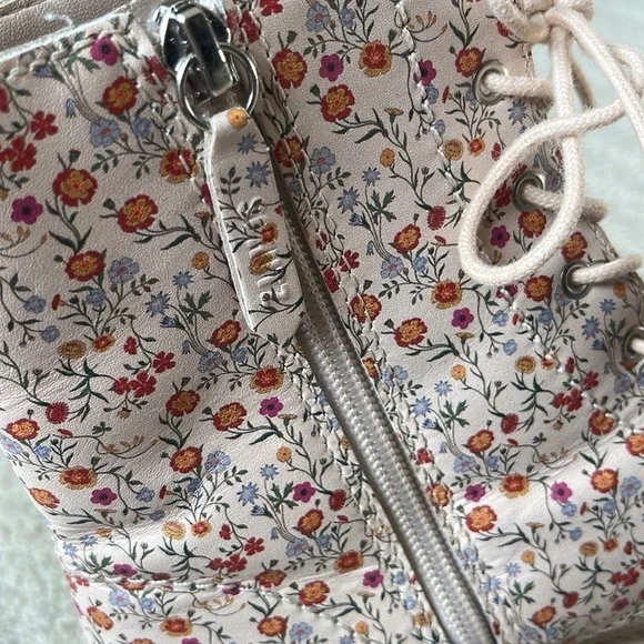 Schutz Mckenzie Floral Leather Boots Size 8.5 - Picture 7 of 12